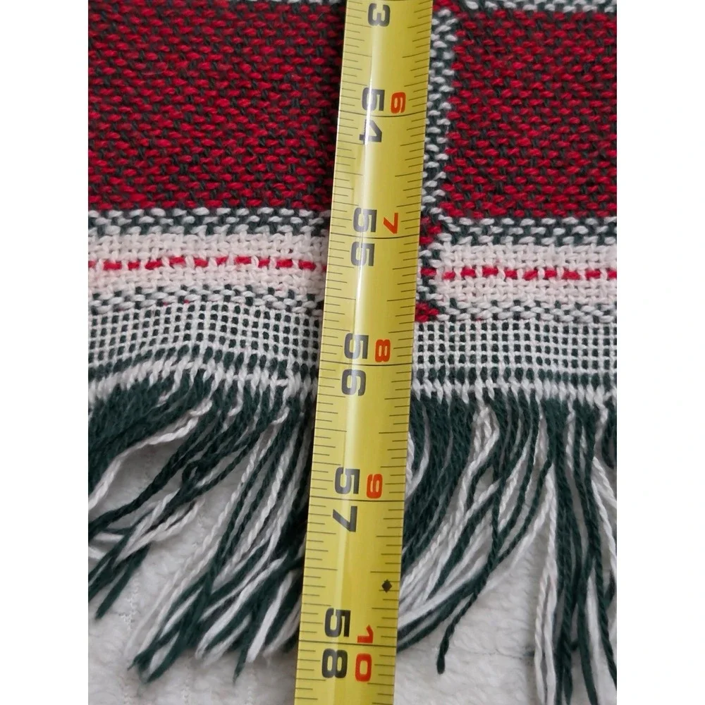 Christmas Tree Tapestry Afghan Country 57x45 Throw Blanket Vintage Vintage